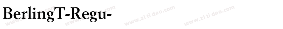 BerlingT-Regu字体转换