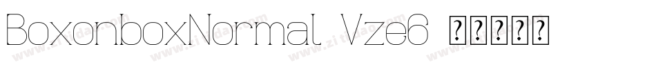 BoxonboxNormal-Vze6字体转换