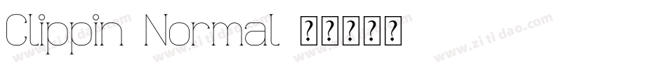 Clippin-Normal字体转换