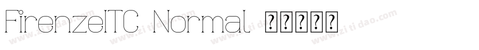 FirenzeITC-Normal字体转换