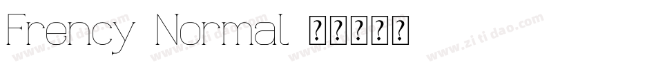 Frency-Normal字体转换