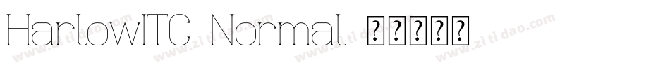 HarlowITC-Normal字体转换