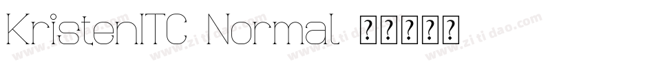KristenITC-Normal字体转换