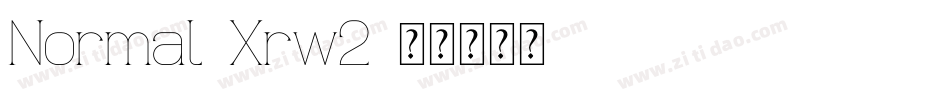 Normal-Xrw2字体转换