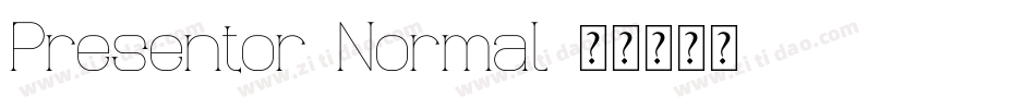 Presentor-Normal字体转换