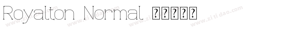 Royalton-Normal字体转换