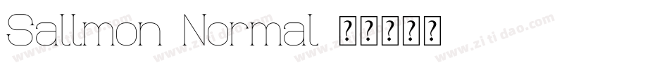 Sallmon-Normal字体转换