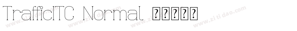 TrafficITC-Normal字体转换