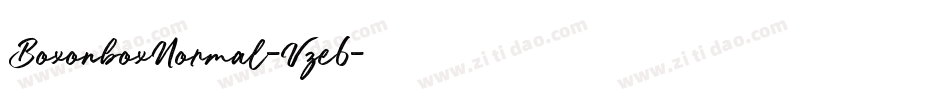 BoxonboxNormal-Vze6字体转换
