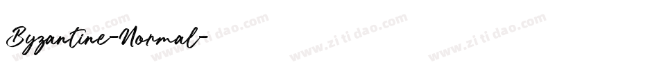 Byzantine-Normal字体转换