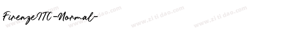 FirenzeITC-Normal字体转换