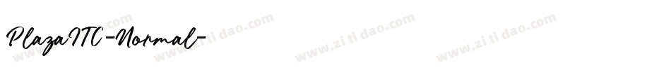 PlazaITC-Normal字体转换