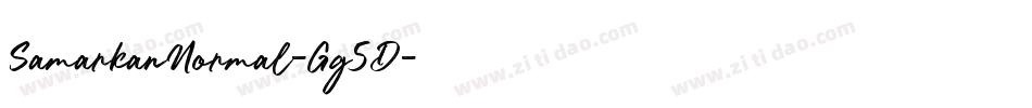 SamarkanNormal-Gg5D字体转换