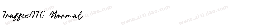 TrafficITC-Normal字体转换