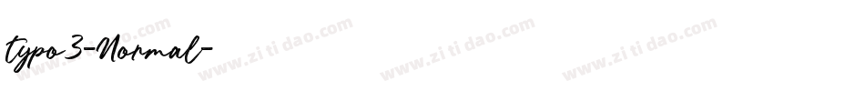typo3-Normal字体转换