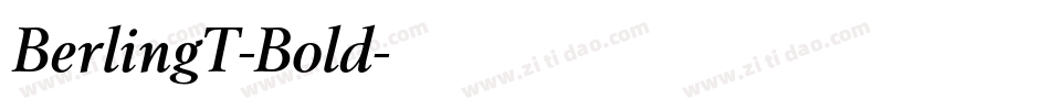 BerlingT-Bold字体转换