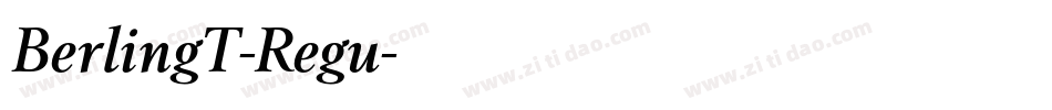 BerlingT-Regu字体转换