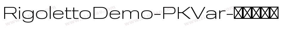 RigolettoDemo-PKVar字体转换 RigolettoDemo-PKVar字体转换