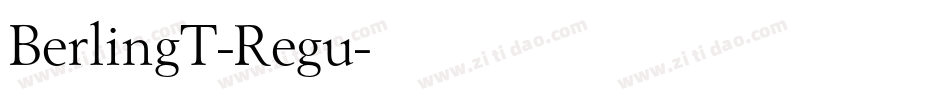 BerlingT-Regu字体转换