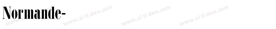 Normande字体转换