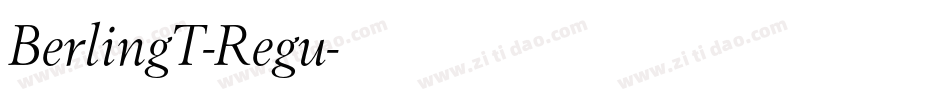 BerlingT-Regu字体转换