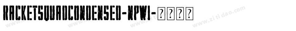 RacketSquadCondensed-npW1字体转换