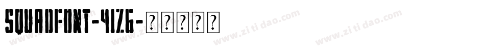 SquadFont-41z6字体转换