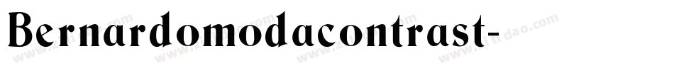 Bernardomodacontrast字体转换