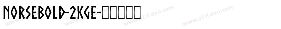 NorseBold-2Kge字体转换