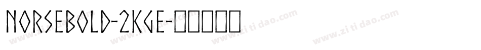 NorseBold-2Kge字体转换