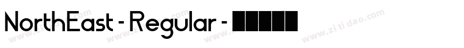 NorthEast-Regular字体转换