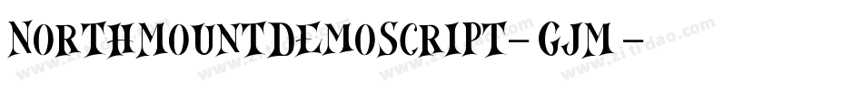 NorthMountDemoScript-1GjM0字体转换