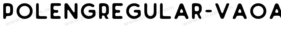 PolengRegular-vaoA字体转换
