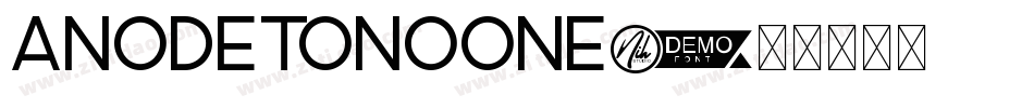 ANODETONOONE字体转换