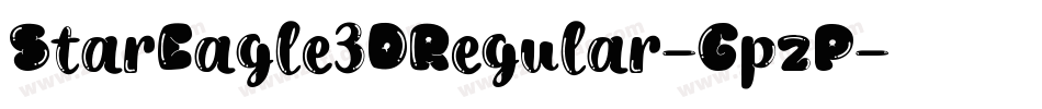 StarEagle3DRegular-GpzP字体转换
