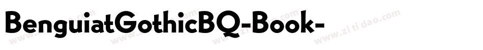 BenguiatGothicBQ-Book字体转换