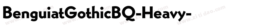 BenguiatGothicBQ-Heavy字体转换