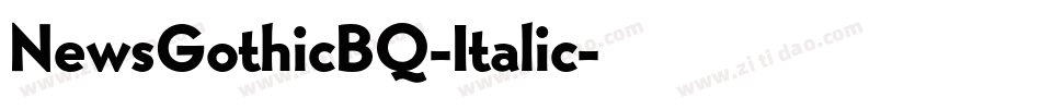 NewsGothicBQ-Italic字体转换