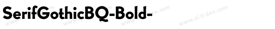 SerifGothicBQ-Bold字体转换