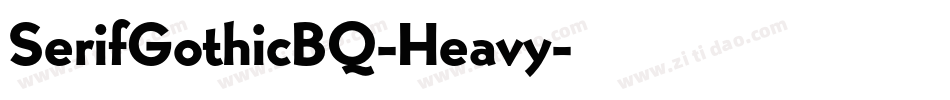 SerifGothicBQ-Heavy字体转换