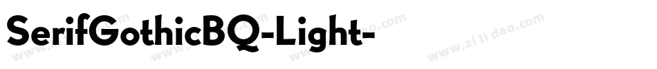 SerifGothicBQ-Light字体转换