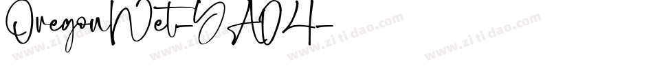OregonWet-YA04字体转换