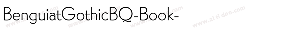 BenguiatGothicBQ-Book字体转换
