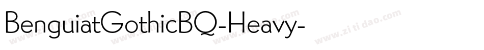 BenguiatGothicBQ-Heavy字体转换
