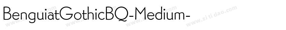 BenguiatGothicBQ-Medium字体转换