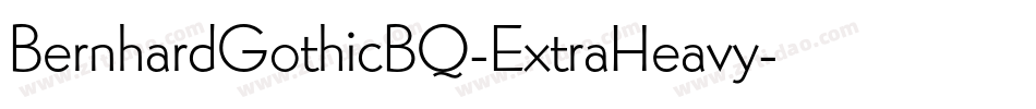 BernhardGothicBQ-ExtraHeavy字体转换