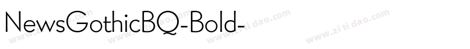 NewsGothicBQ-Bold字体转换