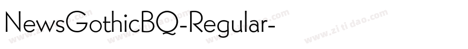 NewsGothicBQ-Regular字体转换