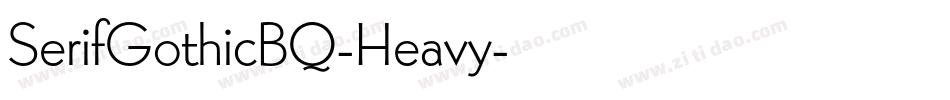 SerifGothicBQ-Heavy字体转换