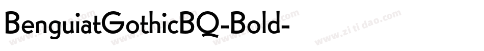 BenguiatGothicBQ-Bold字体转换